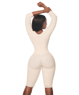 Faja post operatoria primera etapa rodilla con mangas ( Ref. C-012 )