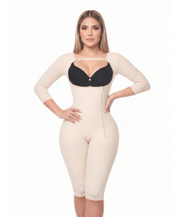Faja post operatoria primera etapa rodilla con mangas ( Ref. C-012 )
