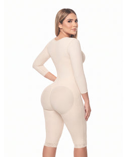 Faja post operatoria primera etapa rodilla con mangas ( Ref. C-012 )