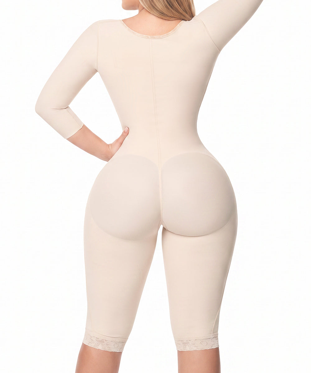 Mediana Compresión - Rodilla - Mangas - Broche Central (Ref C-013)