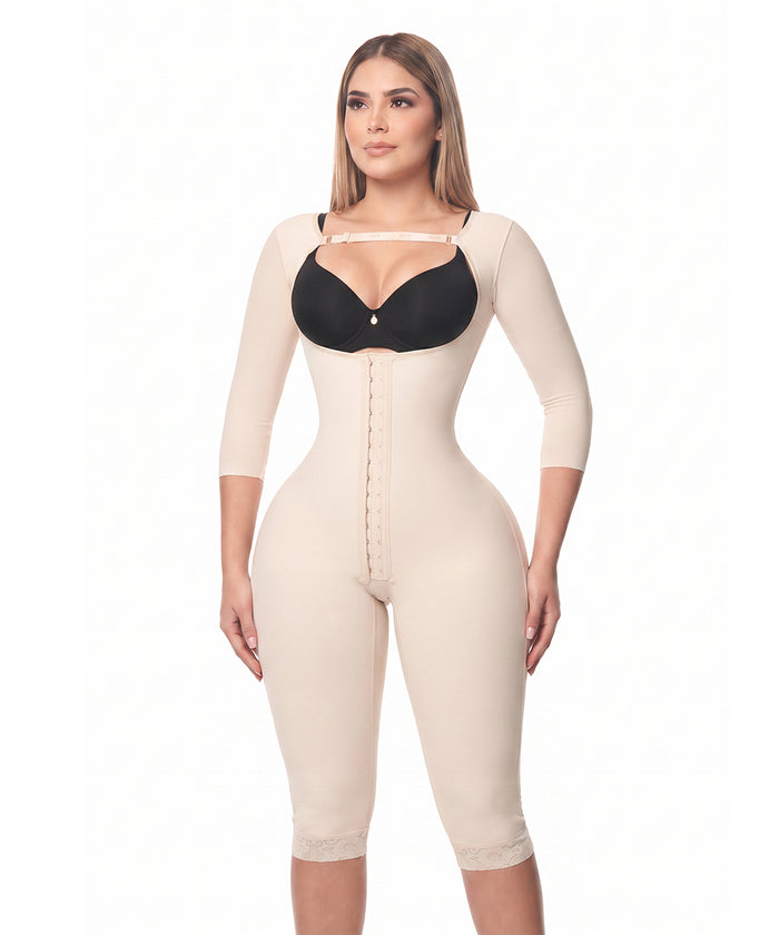 Mediana Compresión - Rodilla - Mangas - Broche Central (Ref C-013)