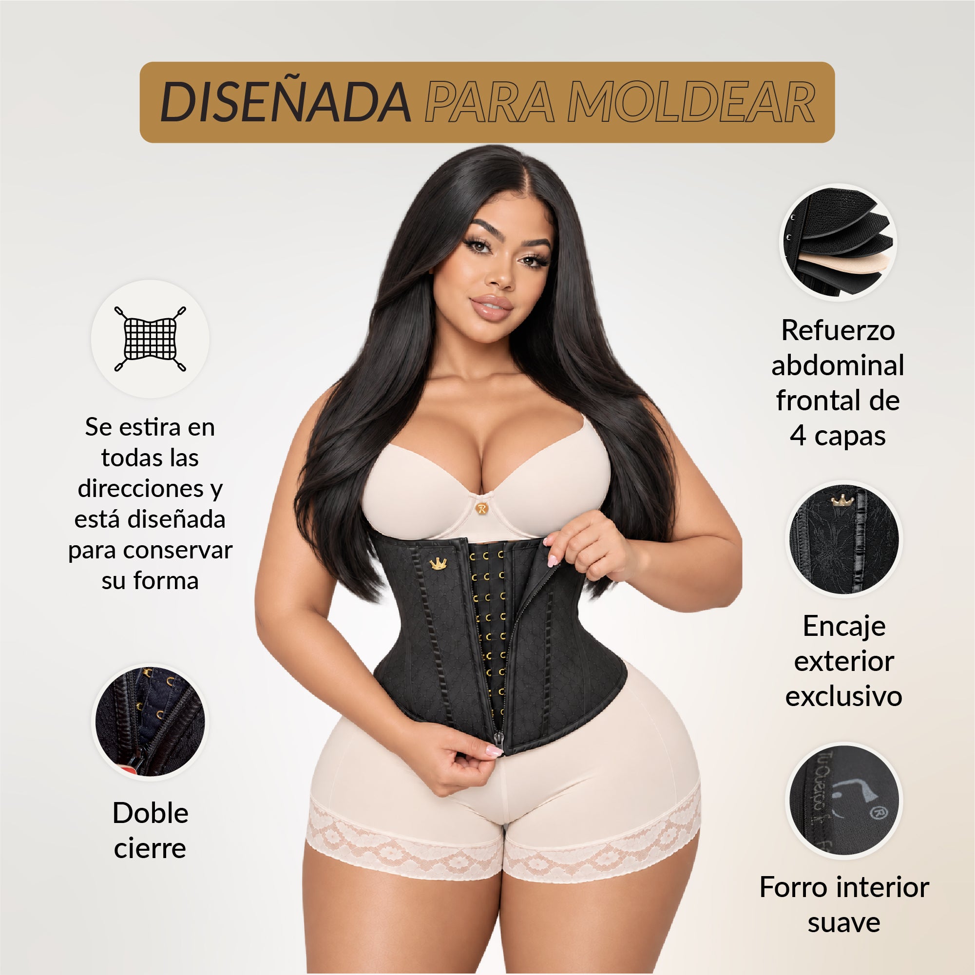 Faja Corset Luxury ( Ref. Lux-060 | Ref. Lux-061)