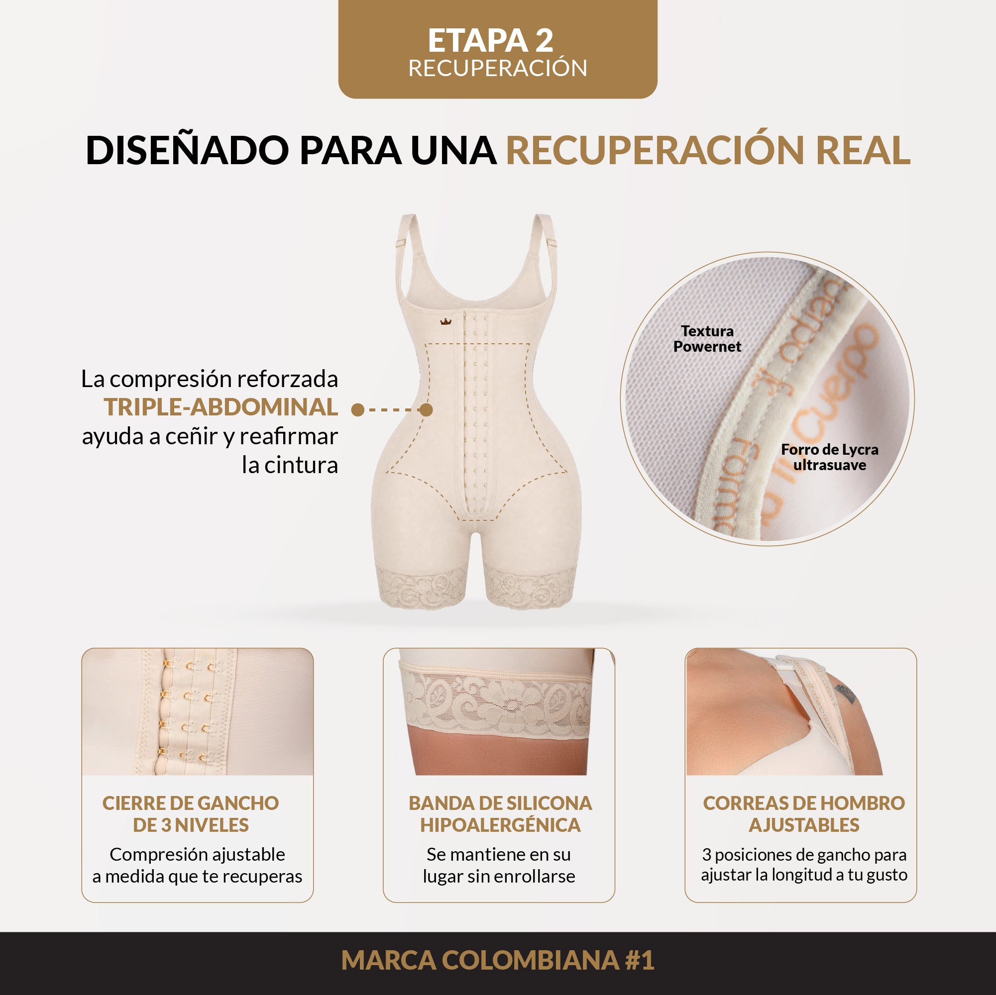 Fajas para caderas anchas - Luxury Queen (Ref. LuxBBL-213 | Ref. LuxBBL-013)
