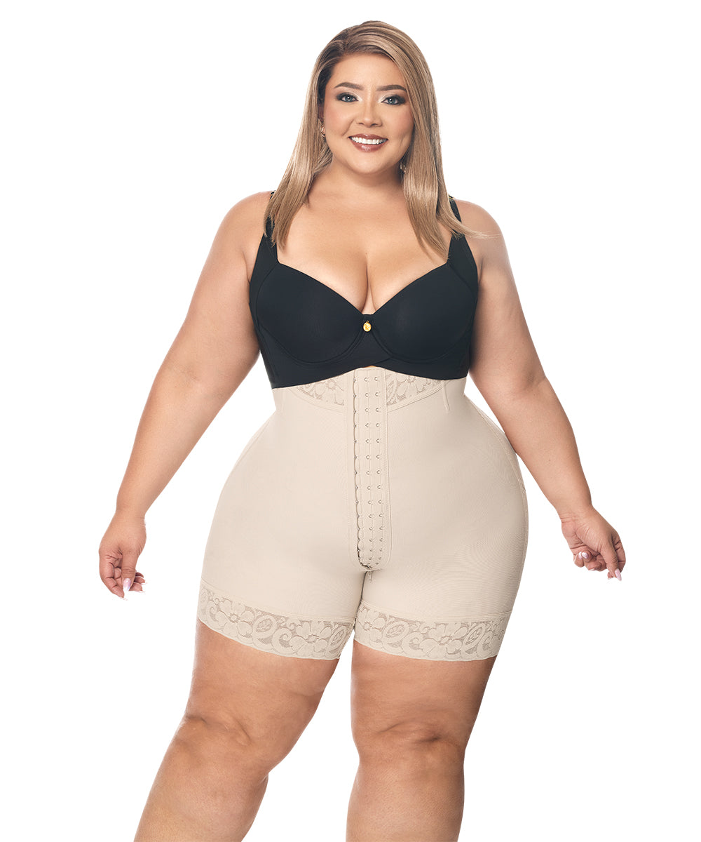 Faja Short reloj de arena media pierna ( Ref. O-077 | Ref. O-076 )