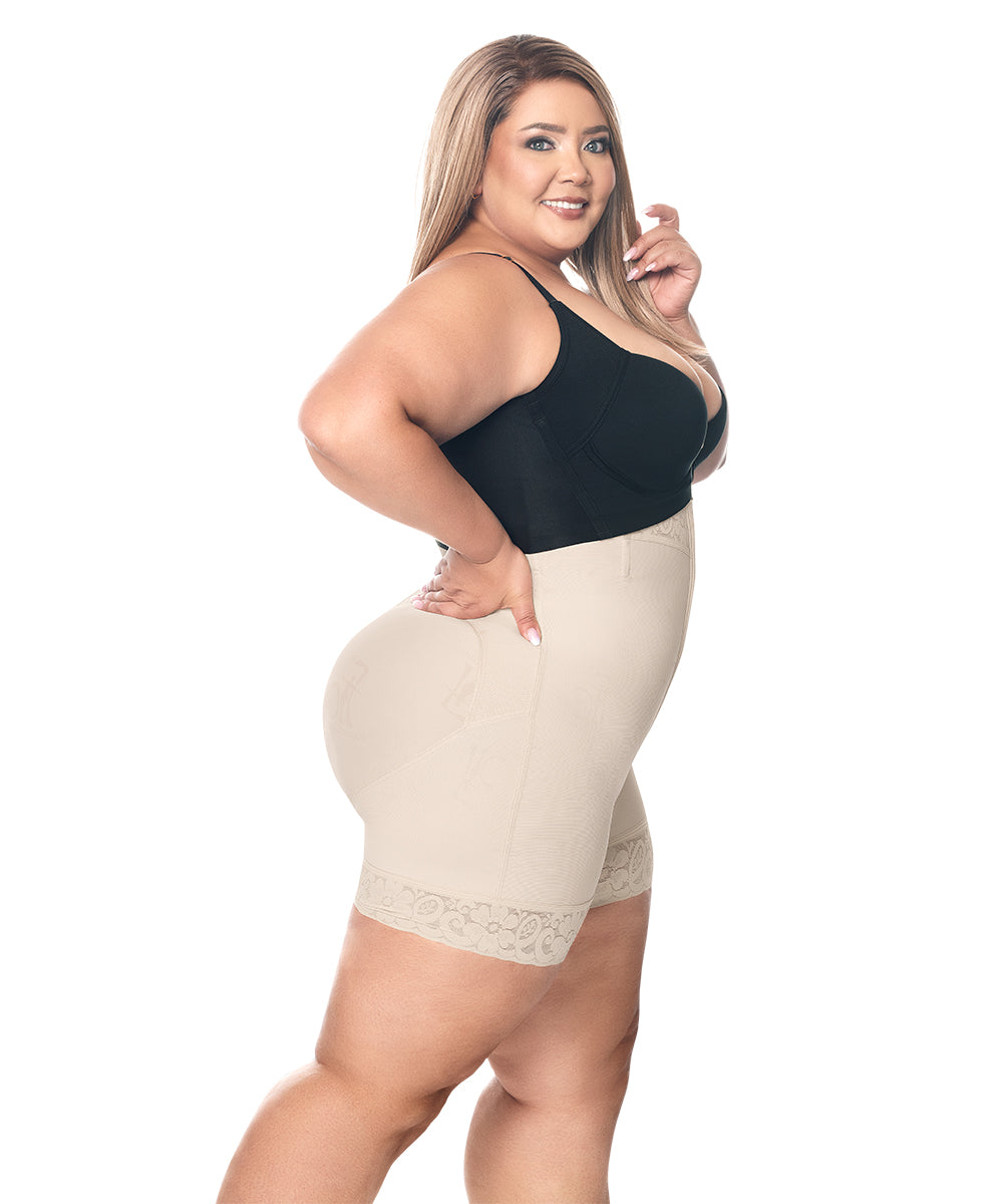 Faja Short reloj de arena media pierna ( Ref. O-077 | Ref. O-076 )