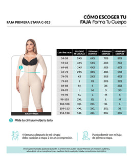 Mediana Compresión - Rodilla - Mangas - Broche Central (Ref C-013)