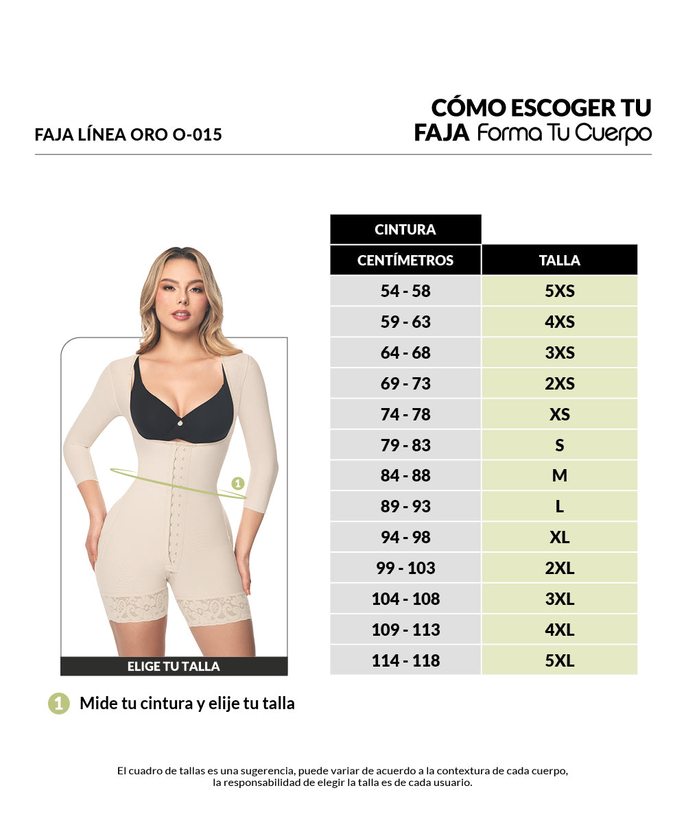 Faja Media Pierna con tiras anchas negra ( Ref O-215 / O-015 )