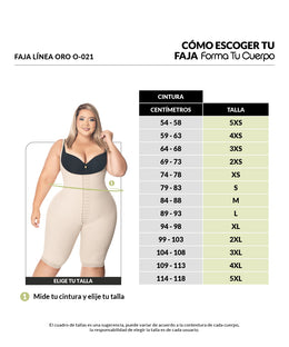 Faja Rodilla control de abdomen y levanta Glúteos ( Ref. O-021 )