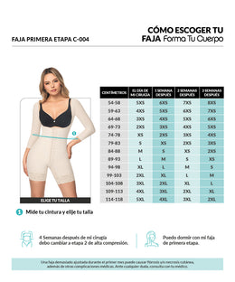 Trusa postoperatoria Media Pierna Tira Ancha Gafete Central ( Ref. C-004 )